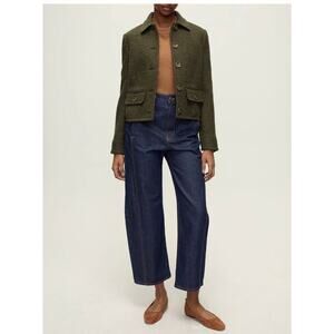 Veronica Beard Reeves Virgin Wool Jacket Size 8 Cypress (New)